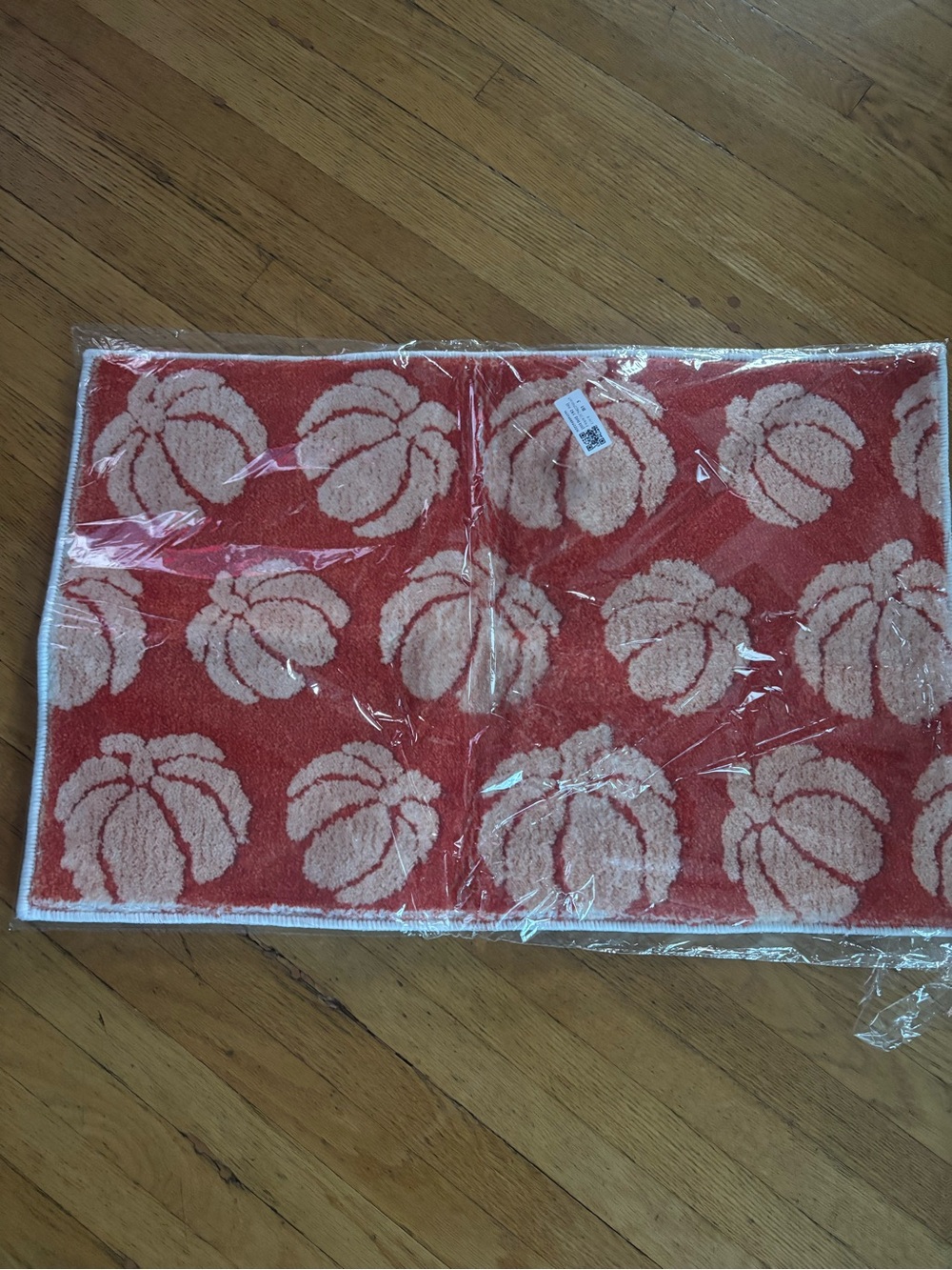 Orange Pumpkin Pattern Bath Mat - Brand Unspecified